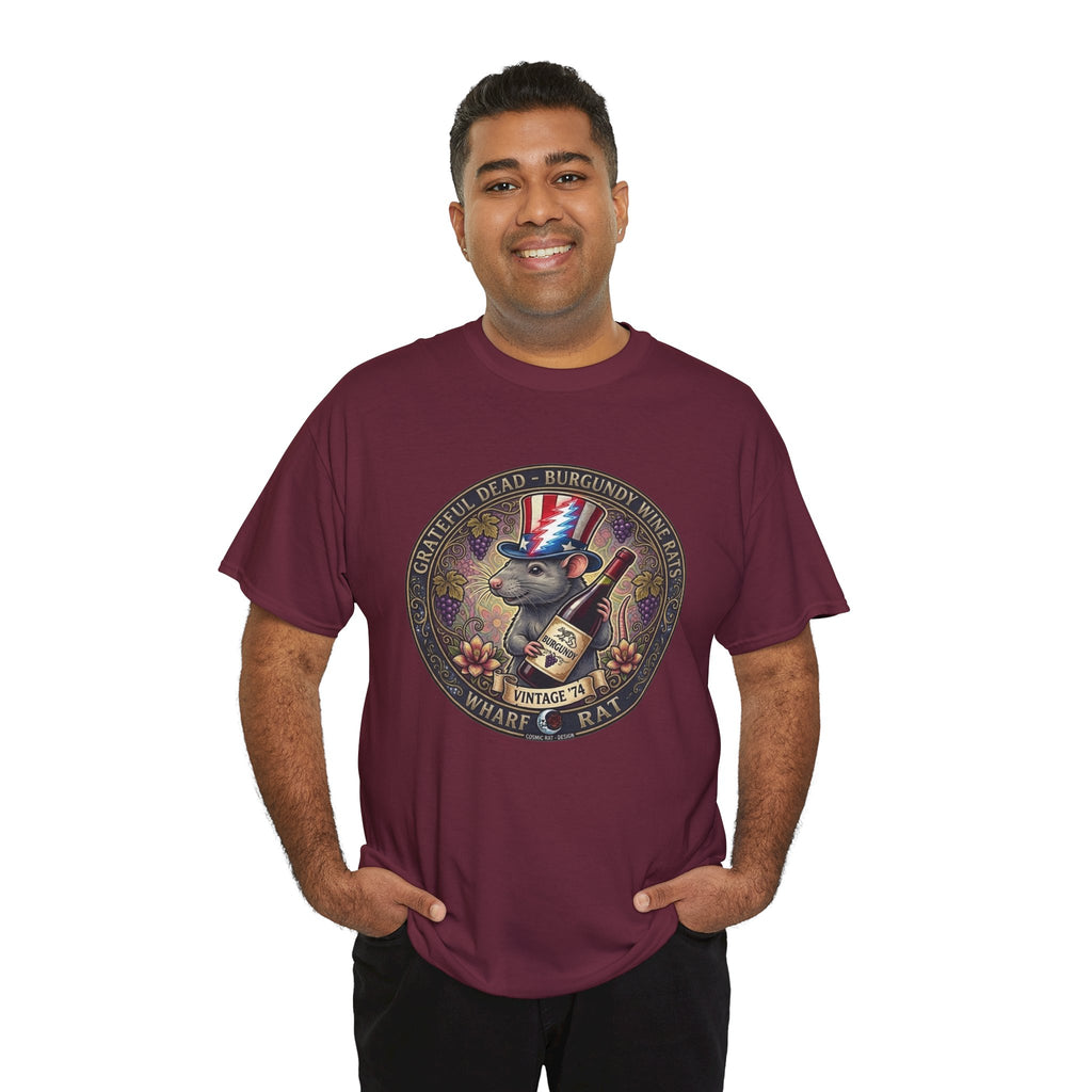 Wharf Rat Graphic Tee | Vintage Americana rat with top hat and bottle