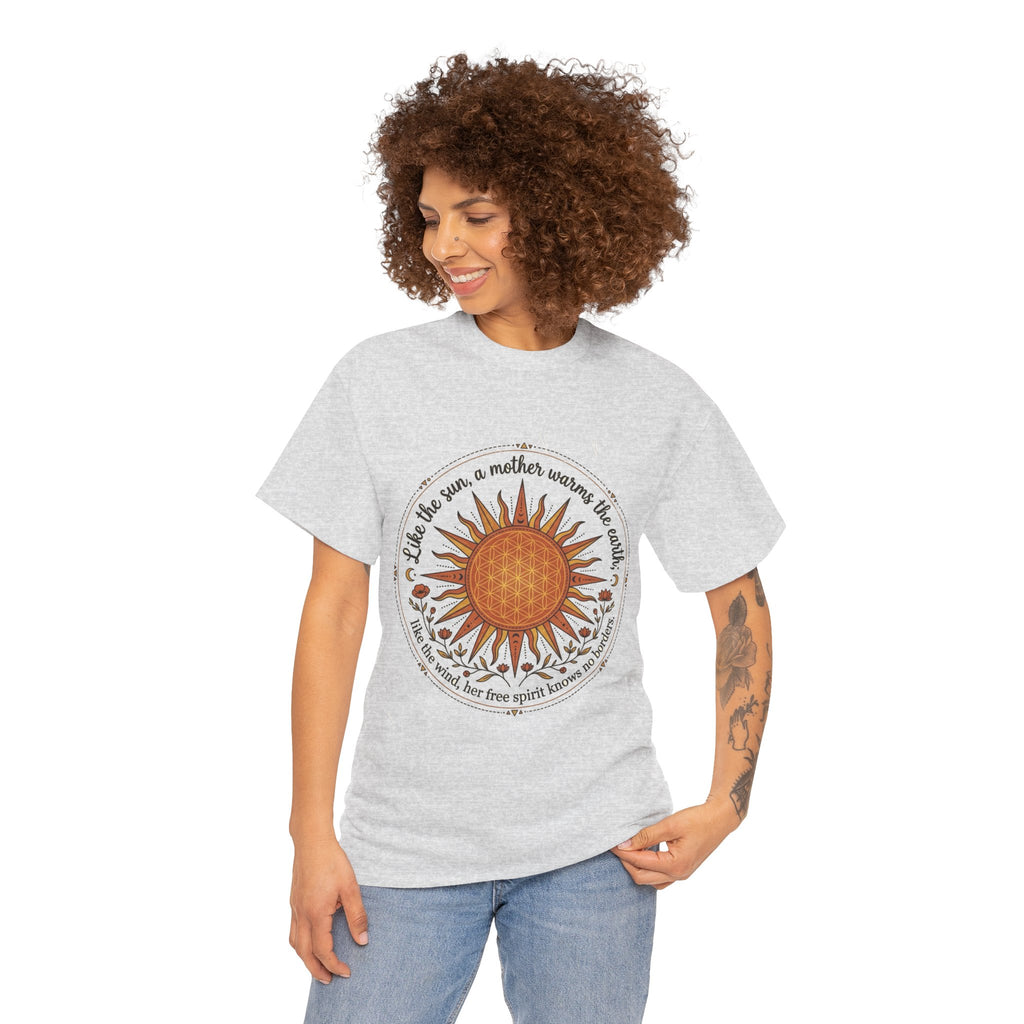 Sunflower Mandala Tee | Sunburst Floral Graphic Shirt