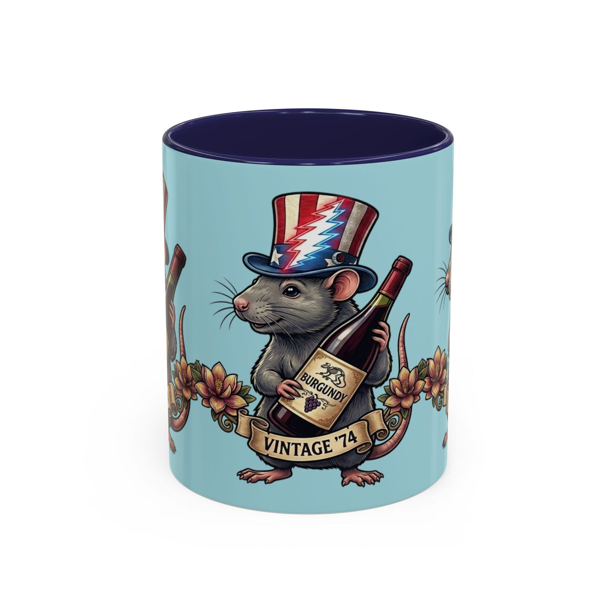 Wharf rat  Accent Coffee Mug | Vintage '74 , gift for a deadhead dad, mom, friend, brother