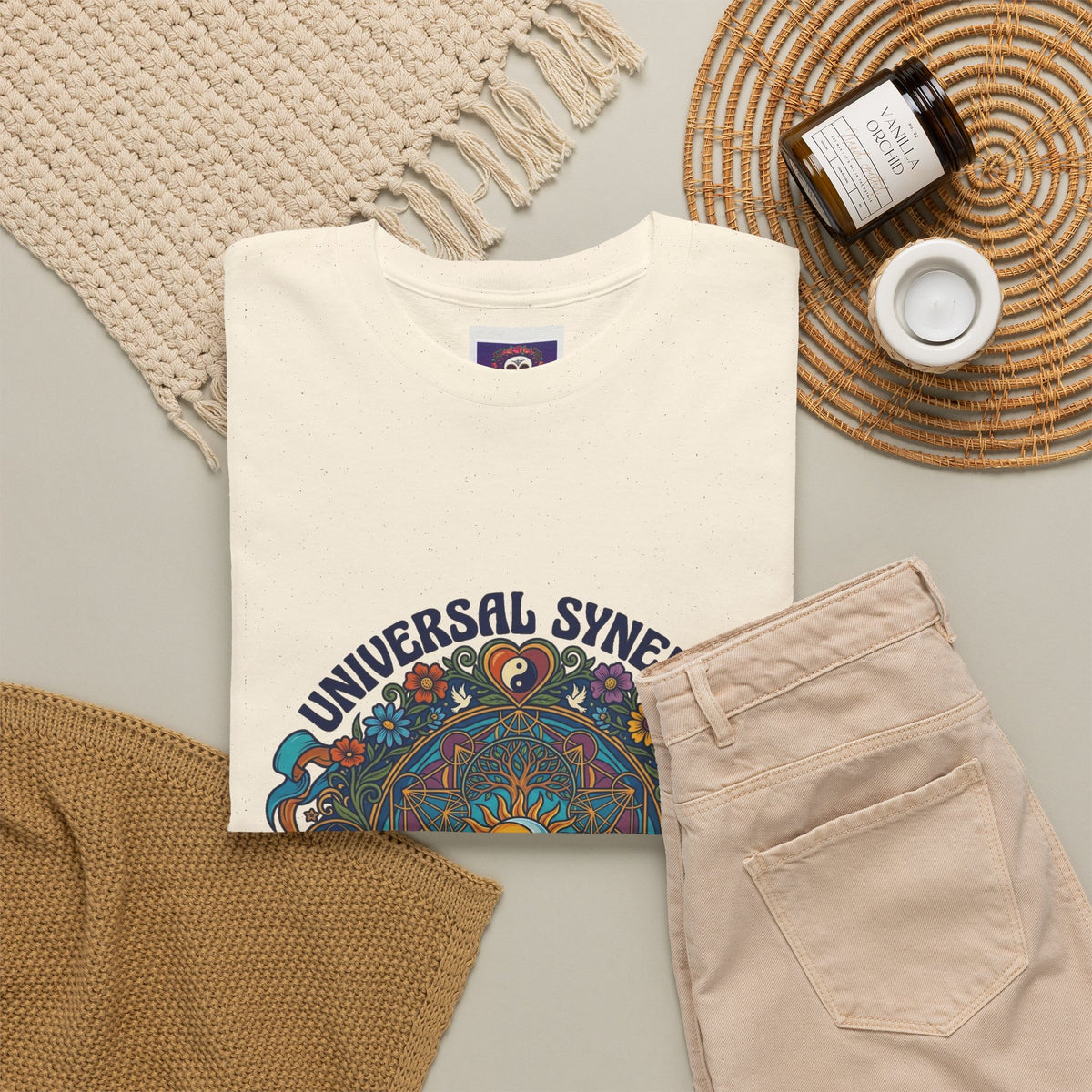 Universal Synergy Mandala T-Shirt | Love & Harmony Graphic Tee