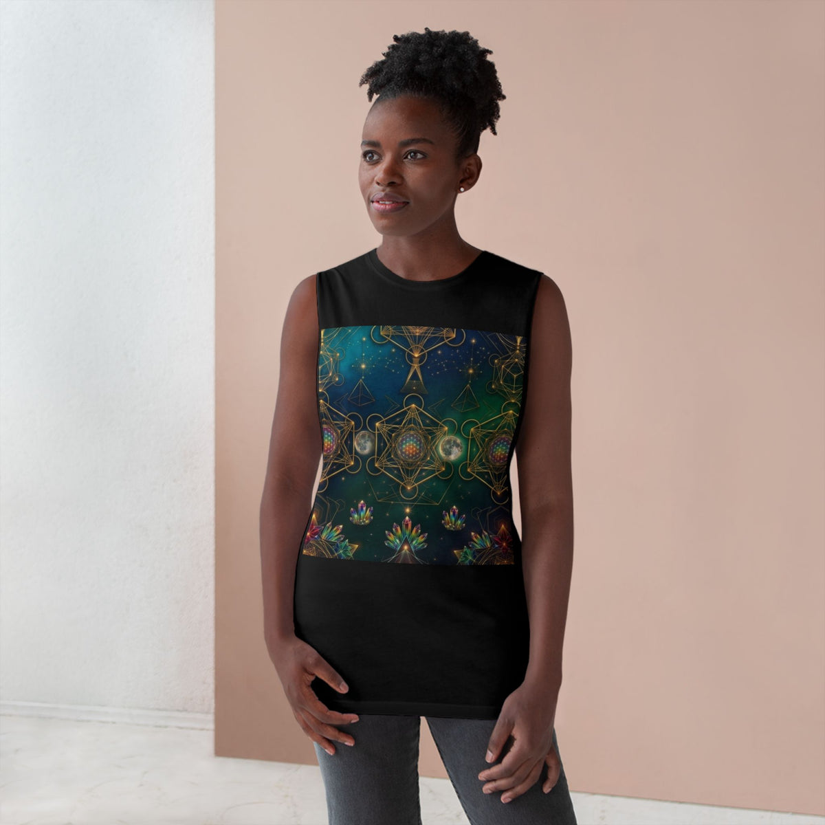 Sacred Geometry Mandala Tank | Colorful Spiritual Pattern