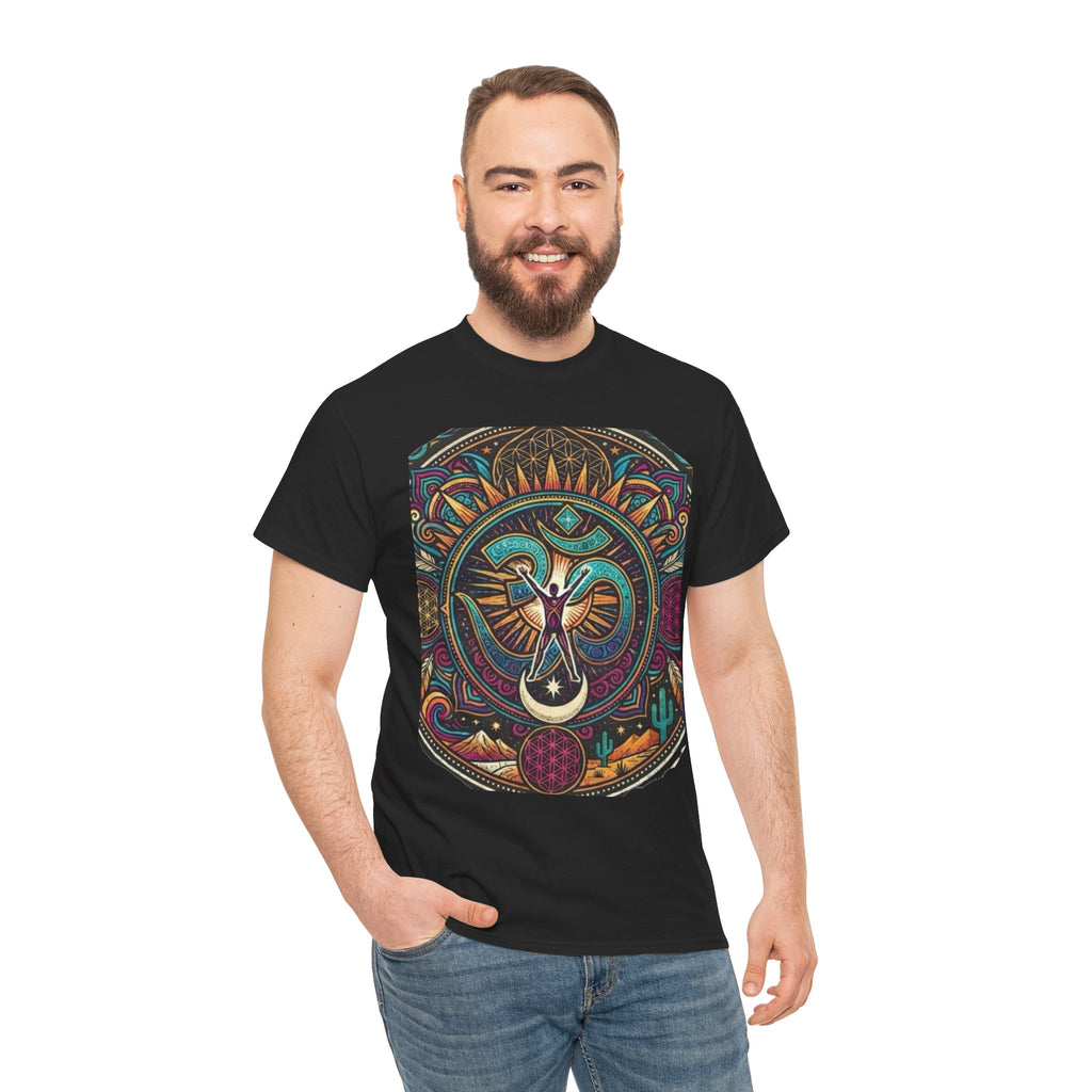 Stained Glass Dove T-Shirt | Spiritual Bird Mandala Tee