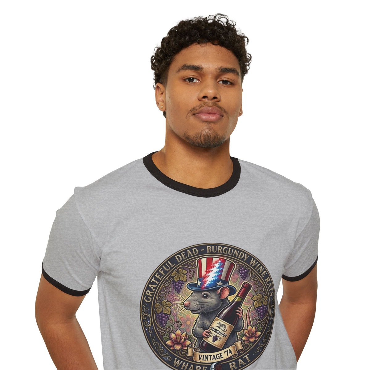 What’s Rat Deadhead Emblem Ringer T-Shirt