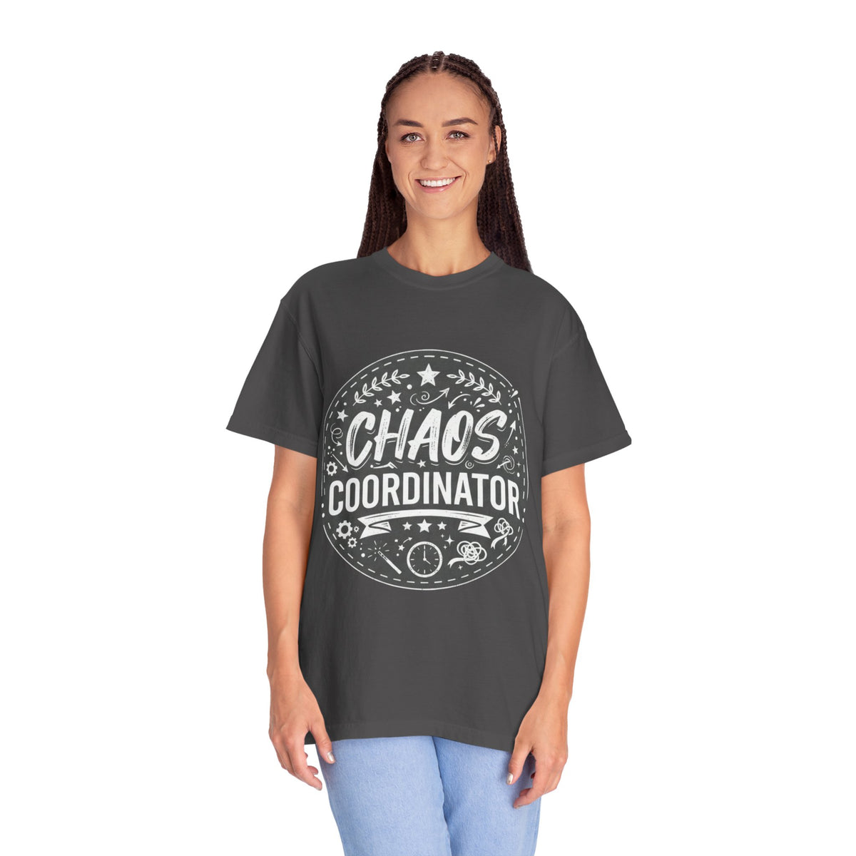 Chaos Coordinator T-shirt | Graphic Typography Tee, Crewneck