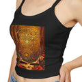 Mystic Skull Floral Mandala Tank Top | Boho Forest Spiritual Art