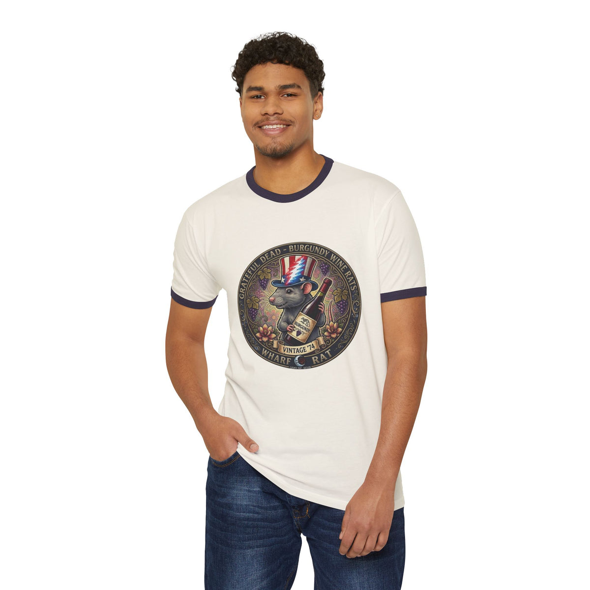 What’s Rat Deadhead Emblem Ringer T-Shirt