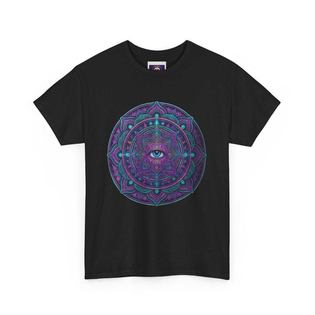 Third Eye Mandala T-Shirt | Psychedelic Spiritual Artwork, Geometric Meditation