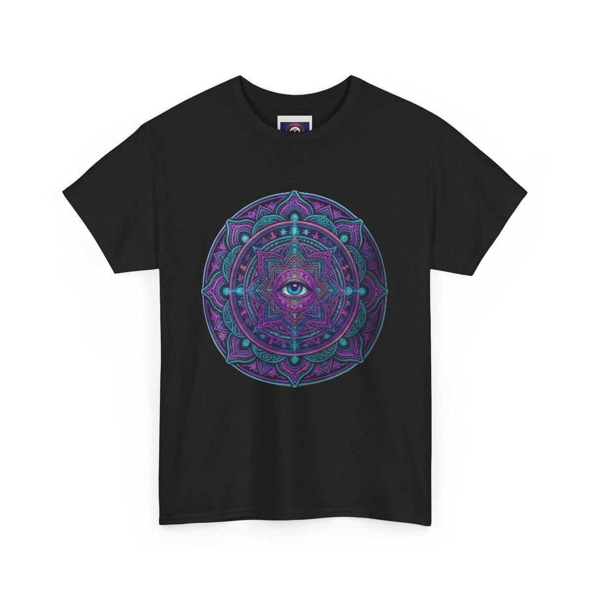 Third Eye Mandala T-Shirt | Psychedelic Spiritual Artwork, Geometric Meditation