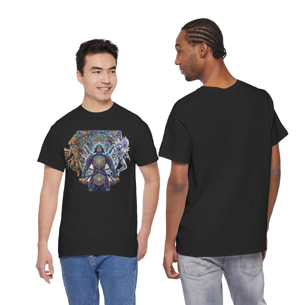 Mystic Geometric Shaman Tee | Spiritual Mandala, Psychedelic Vision Art, Burning Man Festival Tee shirt