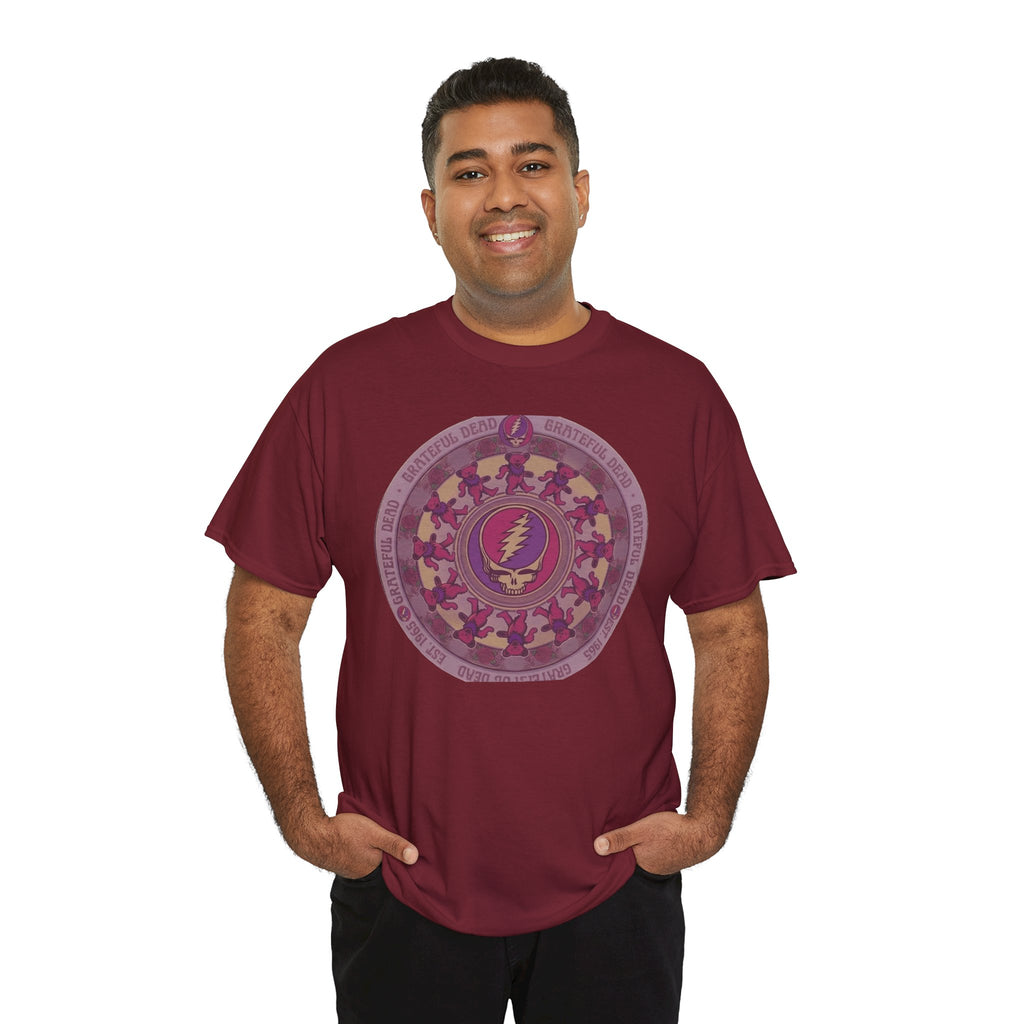 Grateful Dead Steal Your Face Mandala Tee | Psychedelic Band Shirt