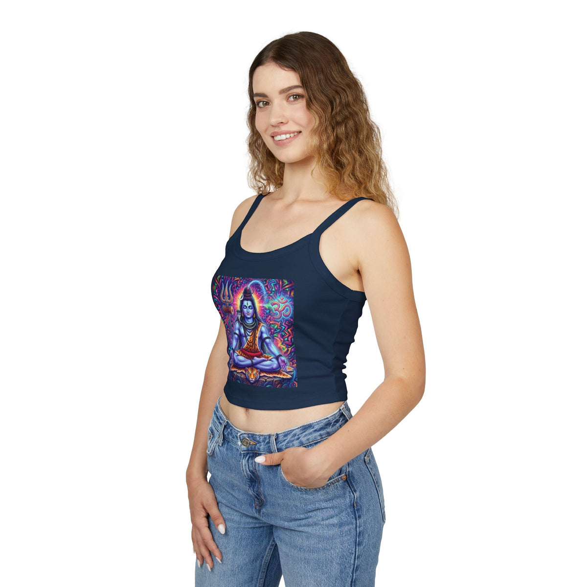 Shiva Meditation Artwork Tank Top | Hindu Deity Yoga Graphic