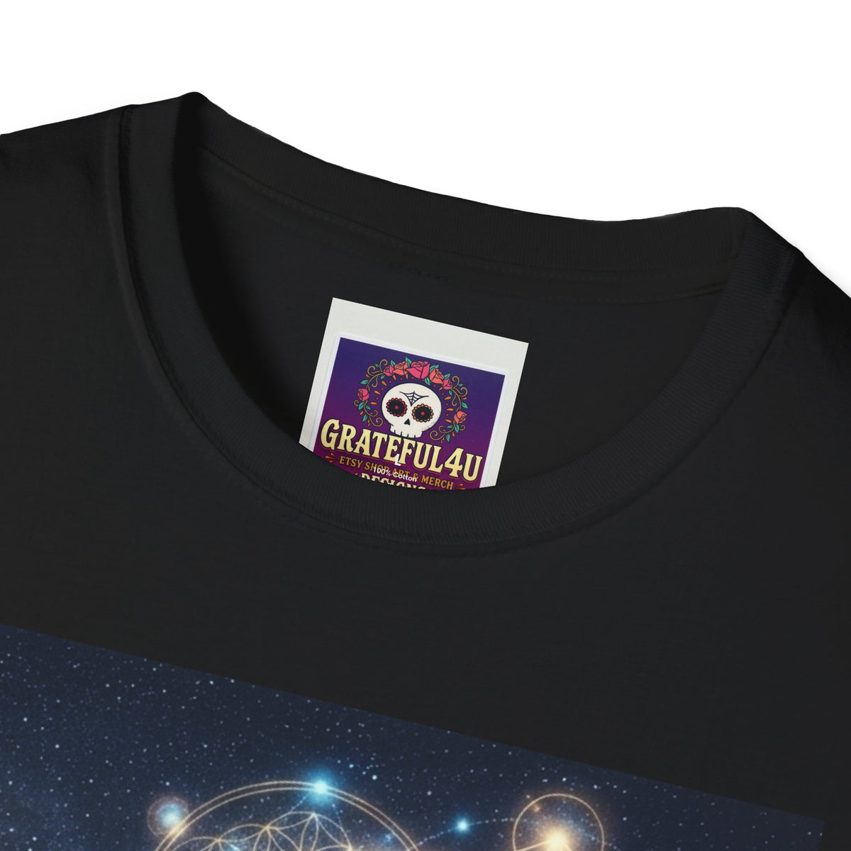 Starry Visionaries cosmic geometry T-Shirt | spiritual, metaphysical art