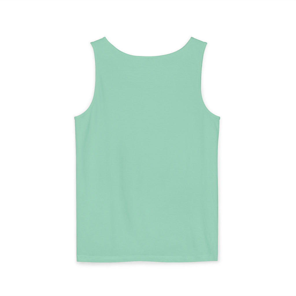 Mystical Moonlit Forest Tree Tank Top | Crescent Moon, Geometric Flower of Life