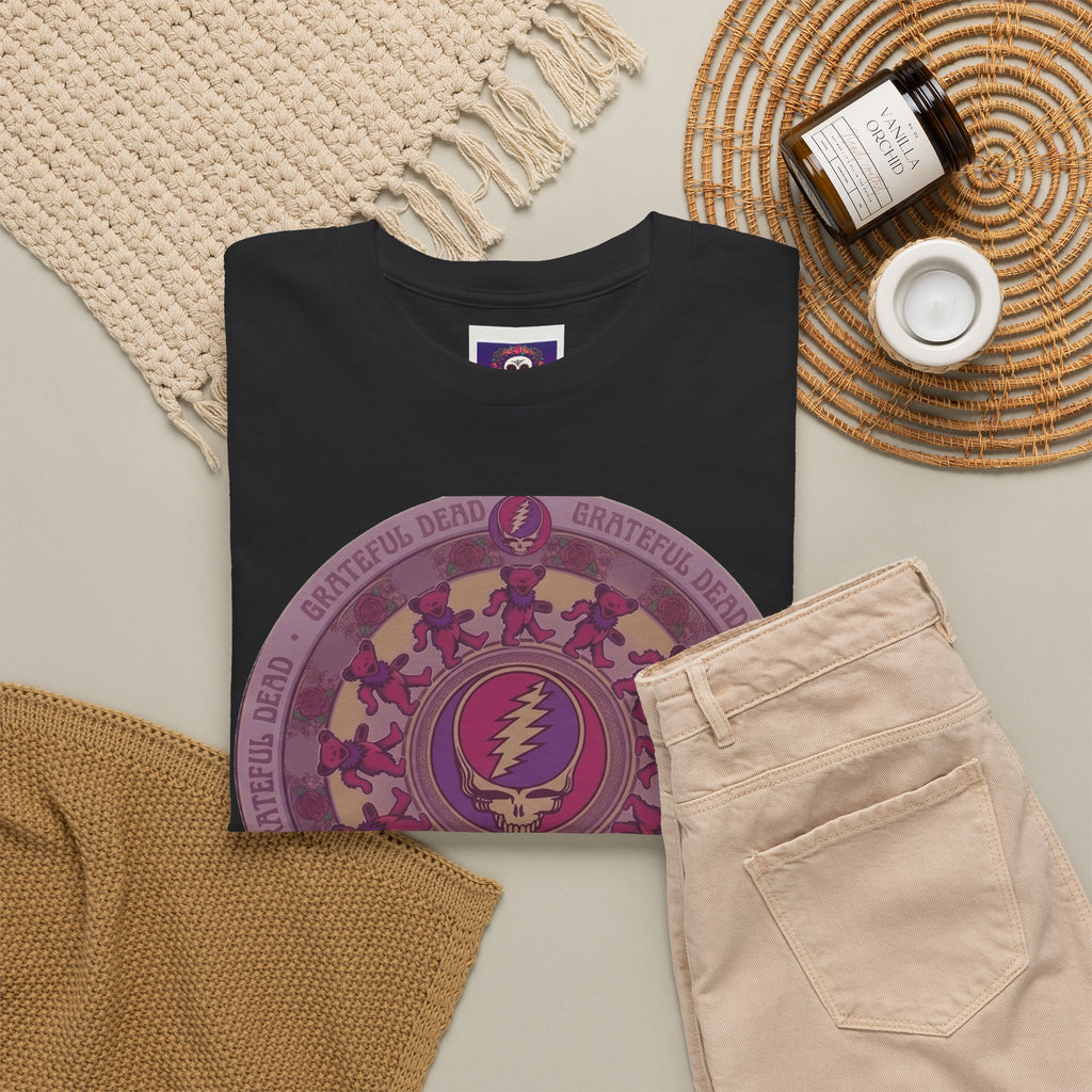 Grateful Dead Steal Your Face Mandala Tee | Psychedelic Band Shirt