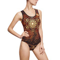Metatron's Cube Tree of Life Swimsuit | Mystical Geometric One-Piece