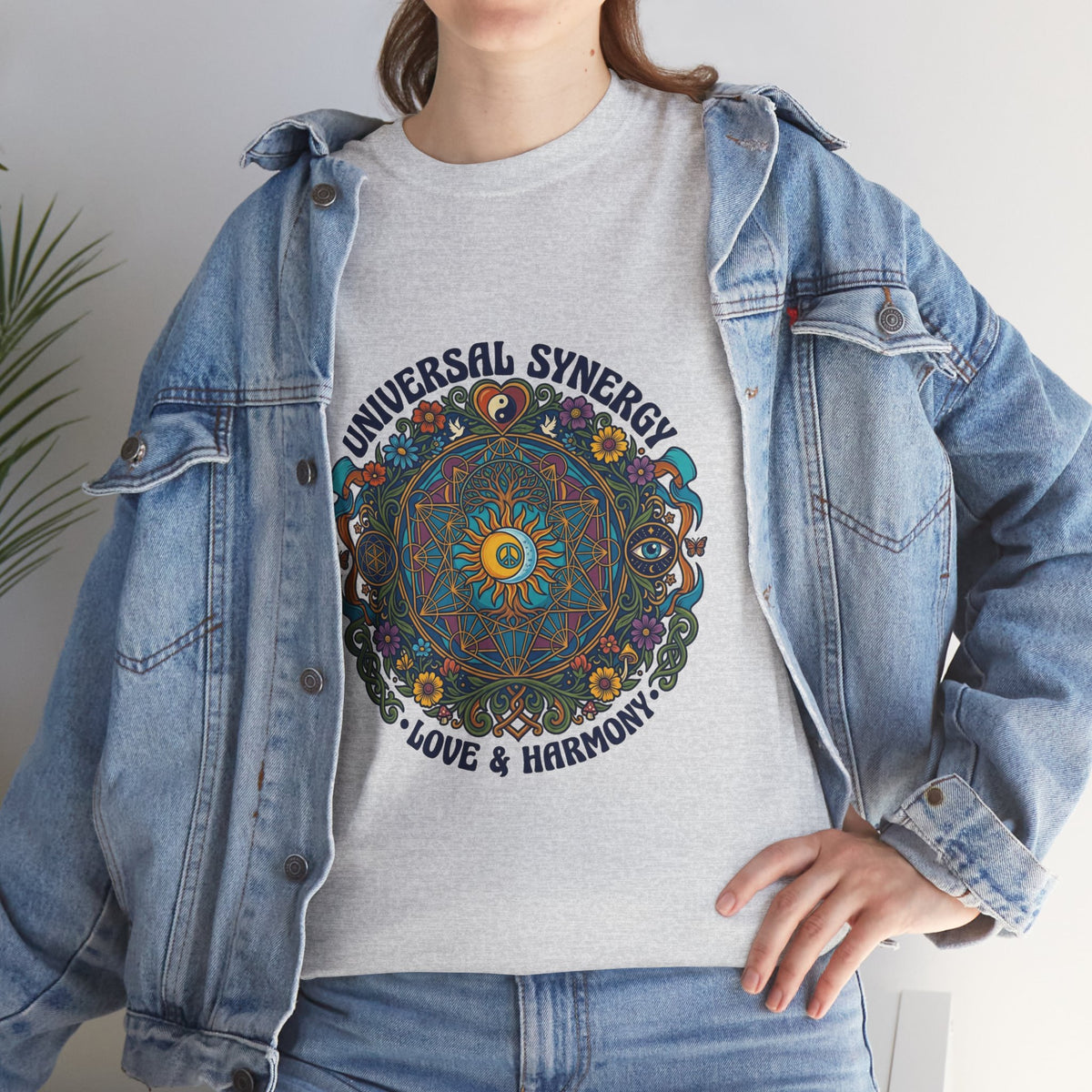 Universal Synergy Mandala T-Shirt | Love & Harmony Graphic Tee