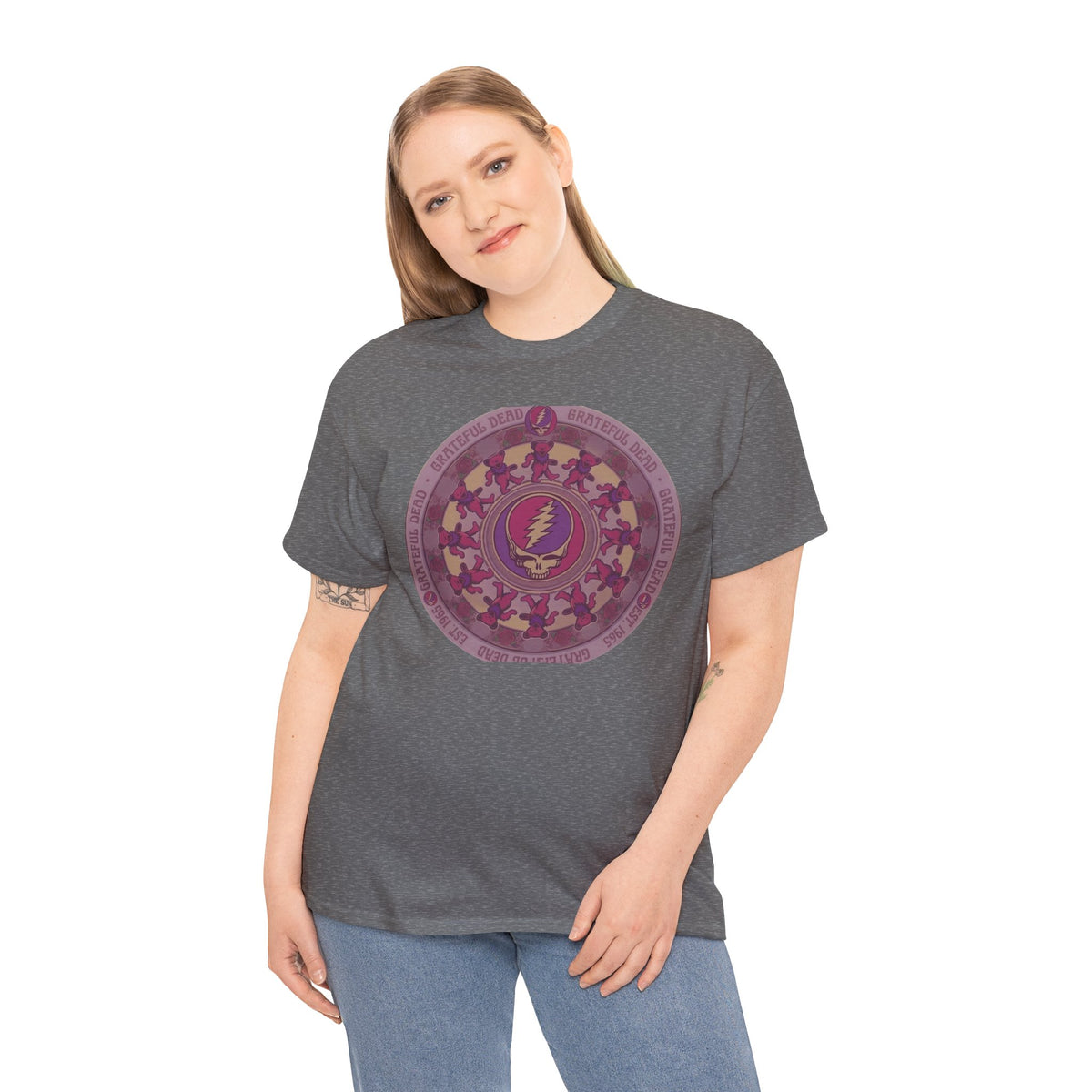 Grateful Dead Steal Your Face Mandala Tee | Psychedelic Band Shirt