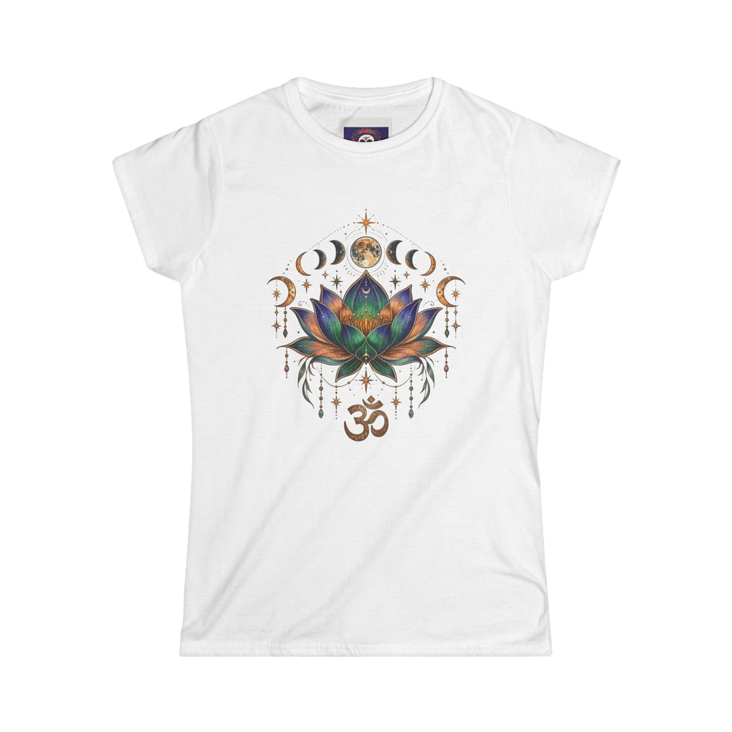 T-Shirt, lotus moon phase design