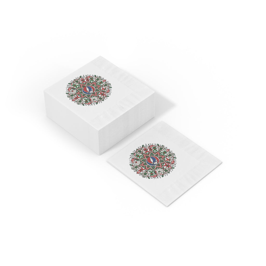 Grateful Dead Mandala Napkins, Christmas  napkin, gift for deadhead