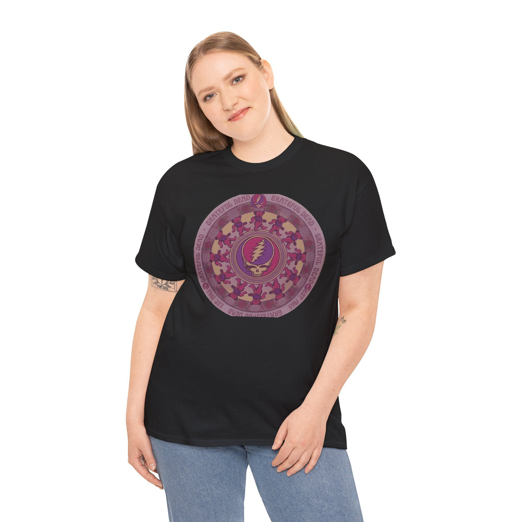 Grateful Dead Steal Your Face Mandala Tee | Psychedelic Band Shirt