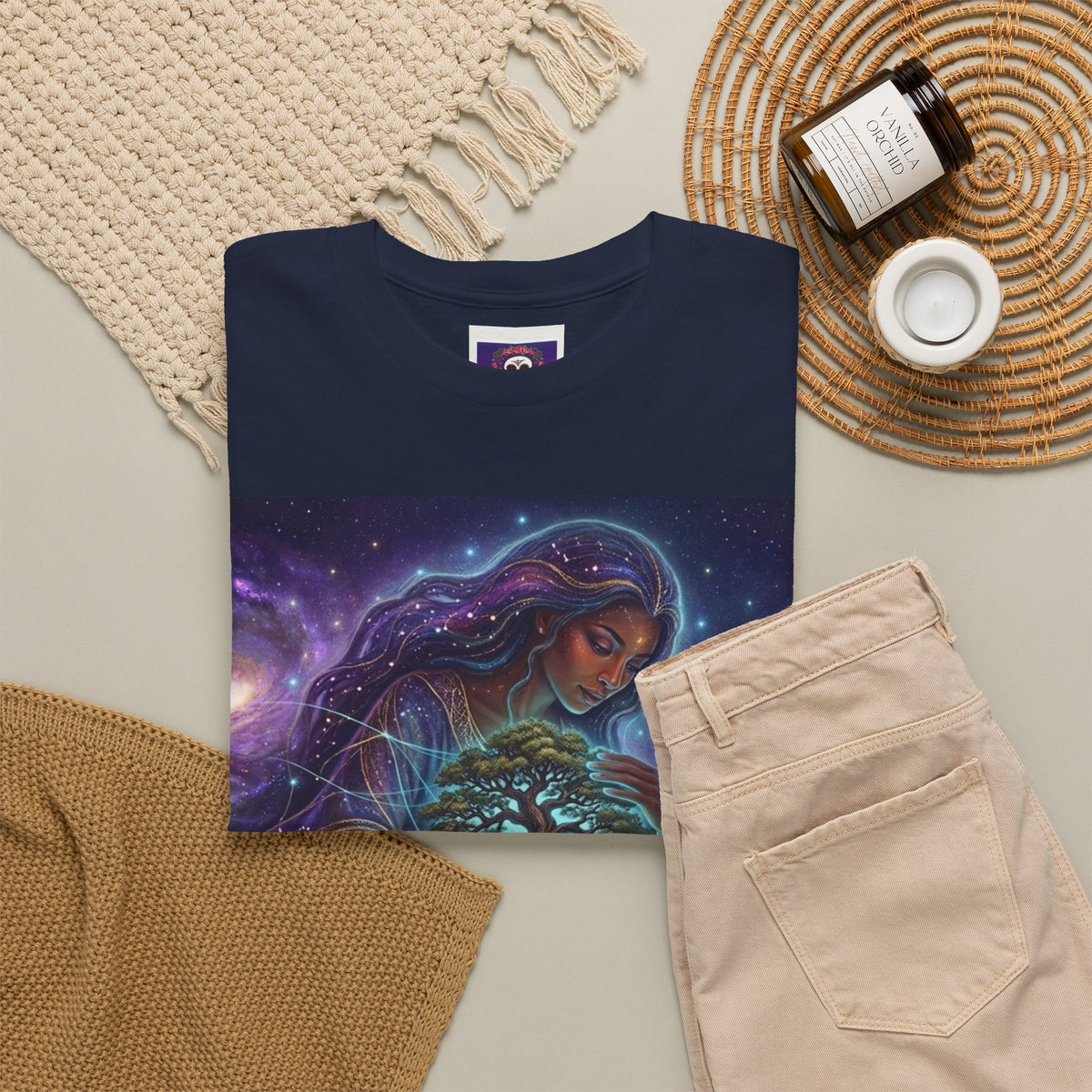 Mother Earth Tree of Life T-Shirt | Spiritual Cosmic Goddess Tee