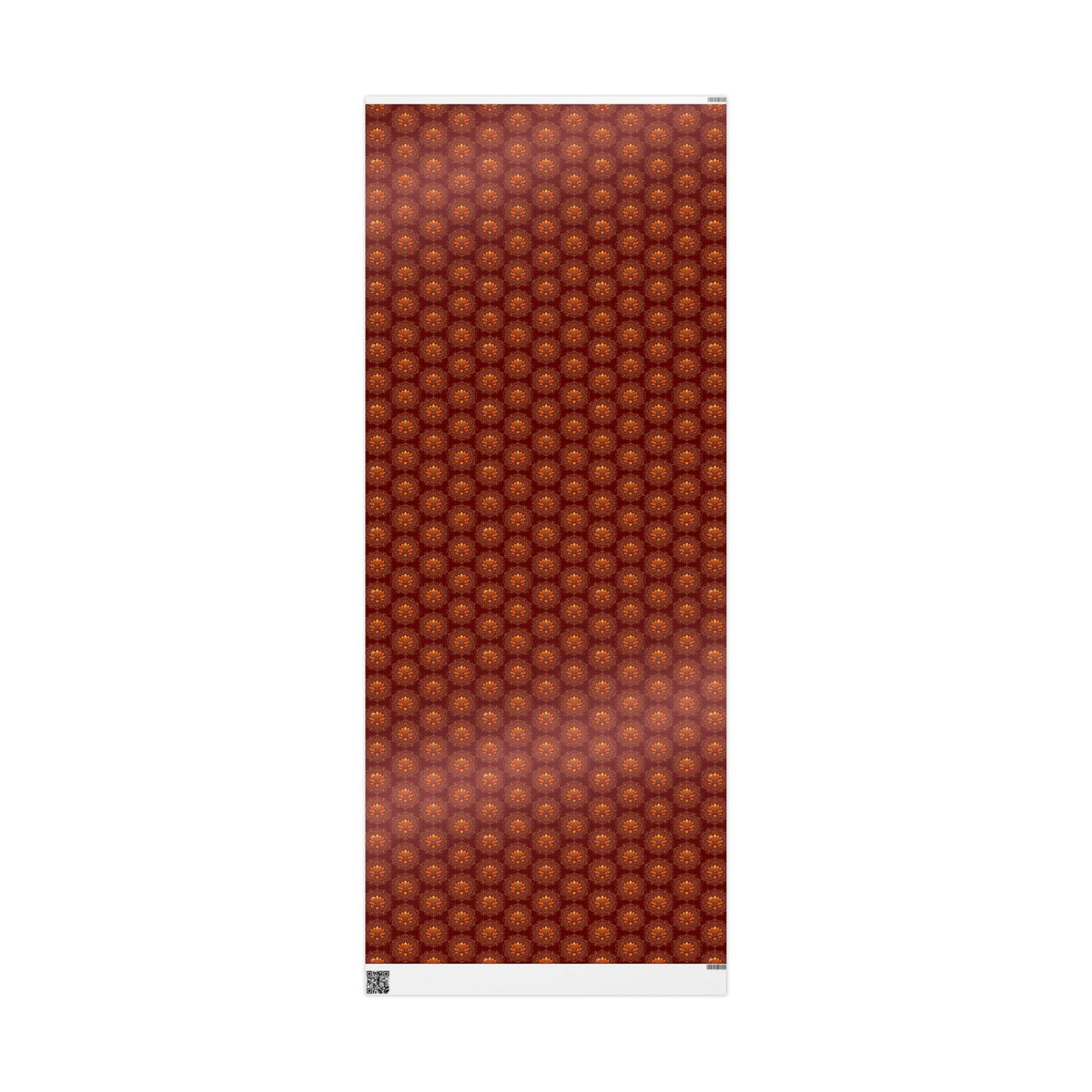 Autumn Floral Mandala Wrapping Papers | Burgundy Lotus Gift Wrap