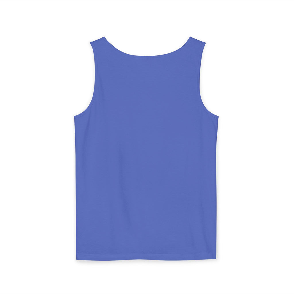 Mystical Moonlit Forest Tree Tank Top | Crescent Moon, Geometric Flower of Life