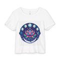 Lotus Moon Phases Baby Tee | Floral Moon Cycle Toddler Shirt
