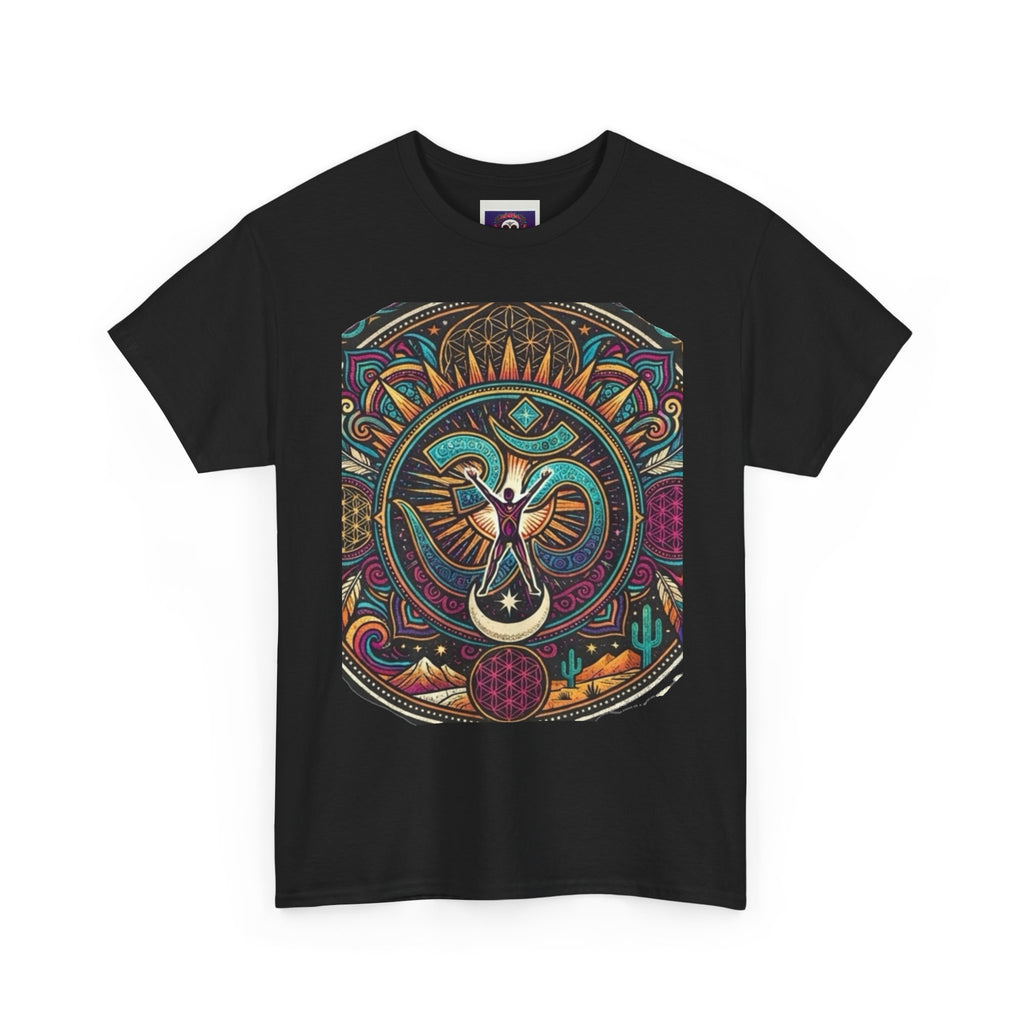 Stained Glass Dove T-Shirt | Spiritual Bird Mandala Tee