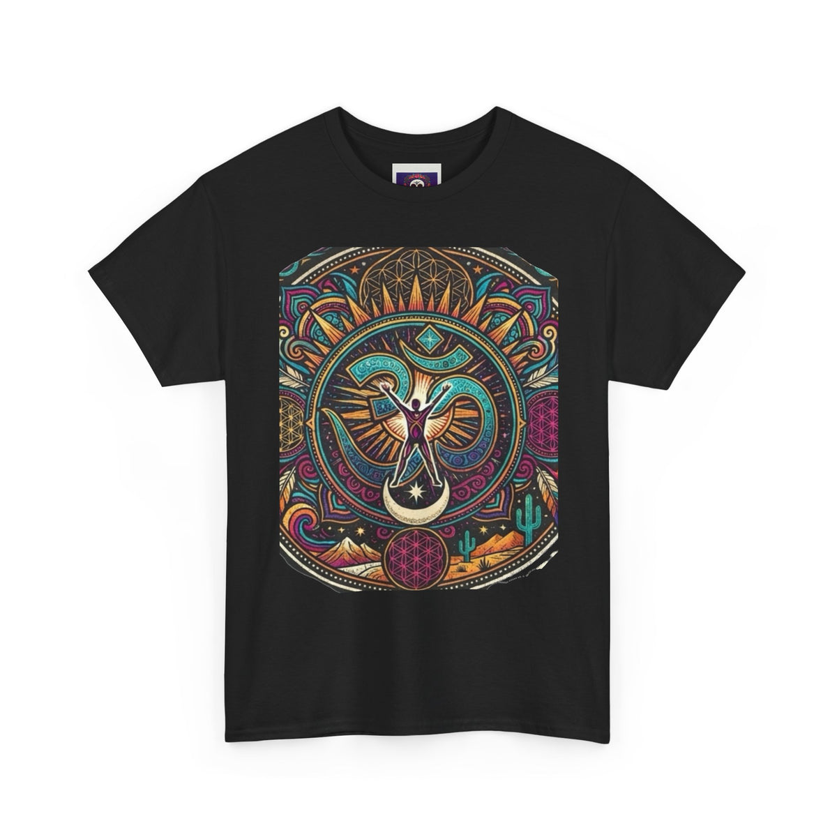 Stained Glass Dove T-Shirt | Spiritual Bird Mandala Tee