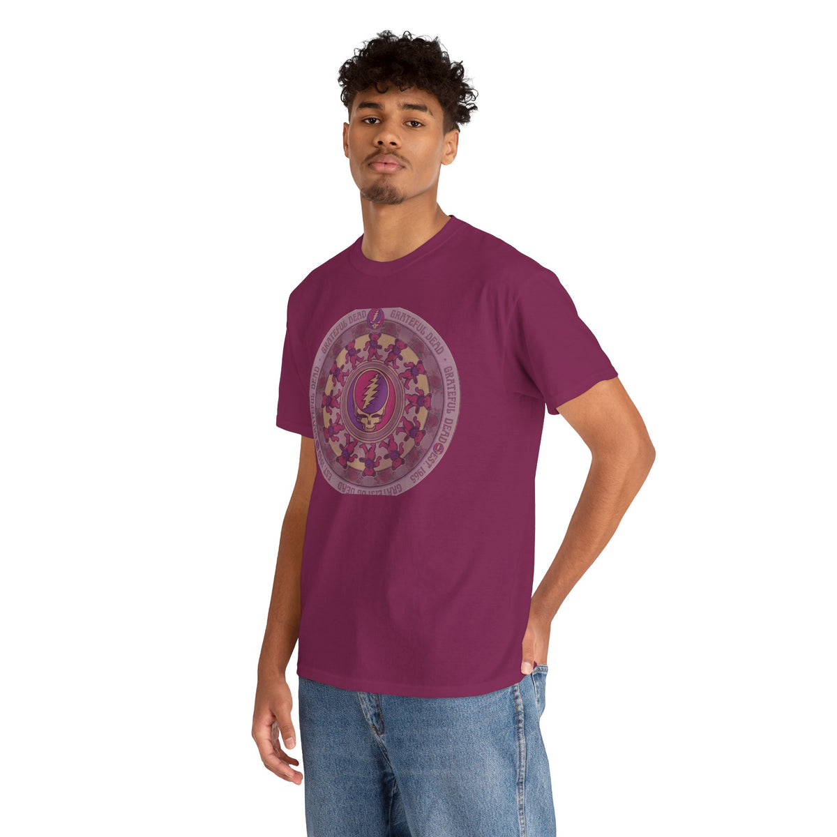 Grateful Dead Steal Your Face Mandala Tee | Psychedelic Band Shirt