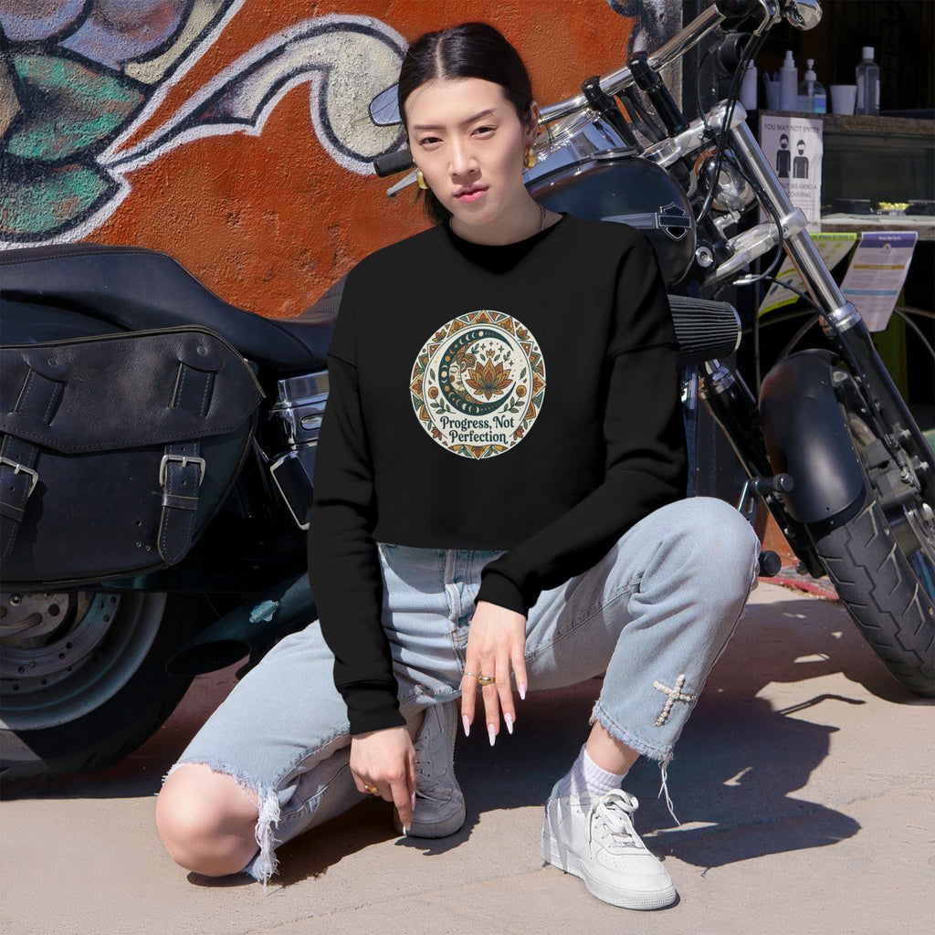Progress Not Perfection Sweatshirt | Cropped Sweatshirt