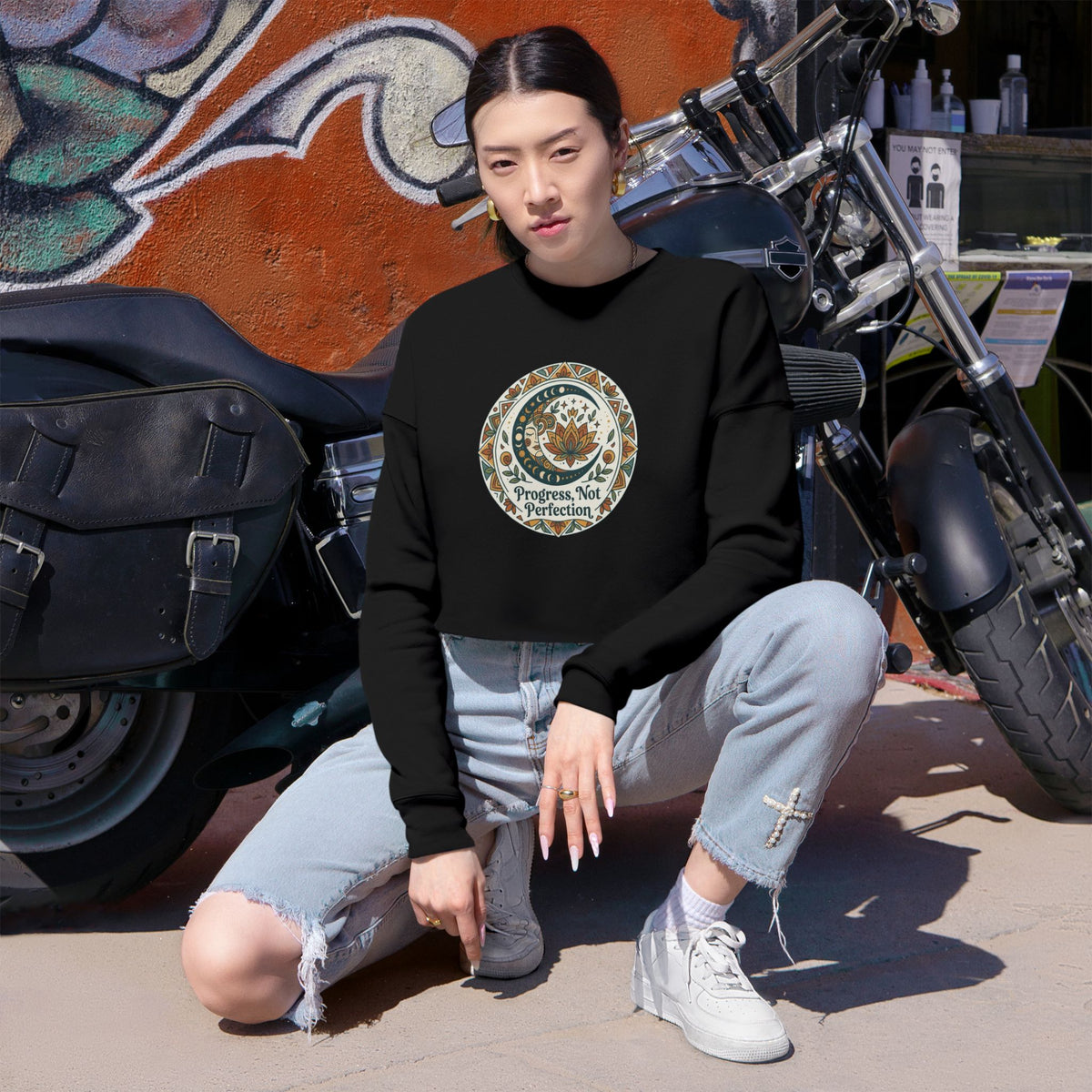 Progress Not Perfection Sweatshirt | Cropped Sweatshirt