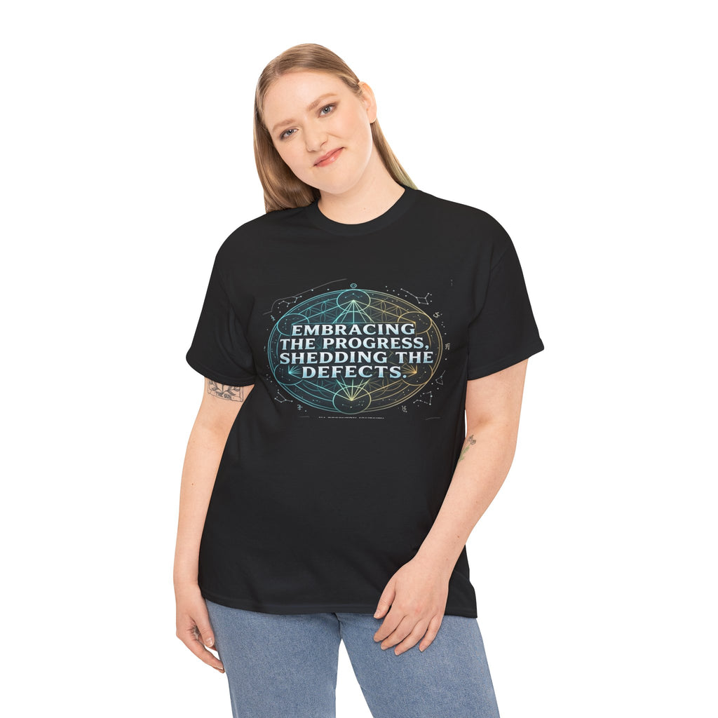 Embracing the Progress Shedding the Defects Sacred Geometry Recovery Shirt, Spiritual Awakening  NA AA Gift Apparel