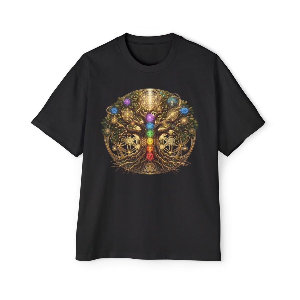 Chakra Tree of Life Tee | Spiritual Energy Anatomy Shirt