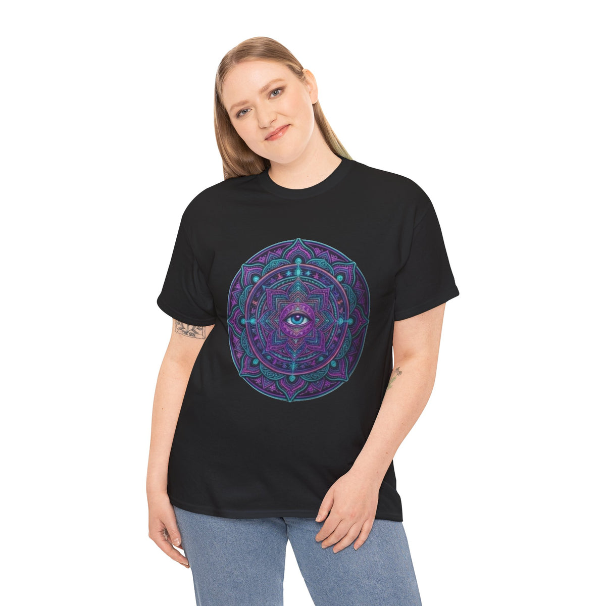Third Eye Mandala T-Shirt | Psychedelic Spiritual Artwork, Geometric Meditation