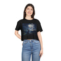 Stargazers Night Sky Crop Tee | Cosmic Constellation Art