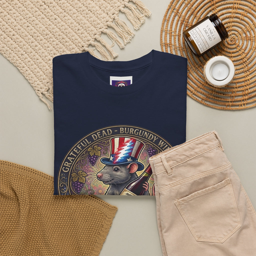 Wharf Rat Graphic Tee | Vintage Americana rat with top hat and bottle
