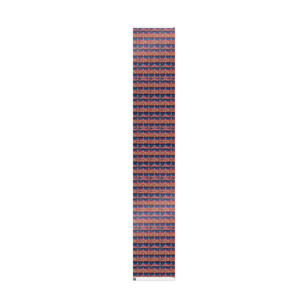 Mystical playa  Pattern Wrapping Paper | Celestial Feathers, Boho Gift Wrap