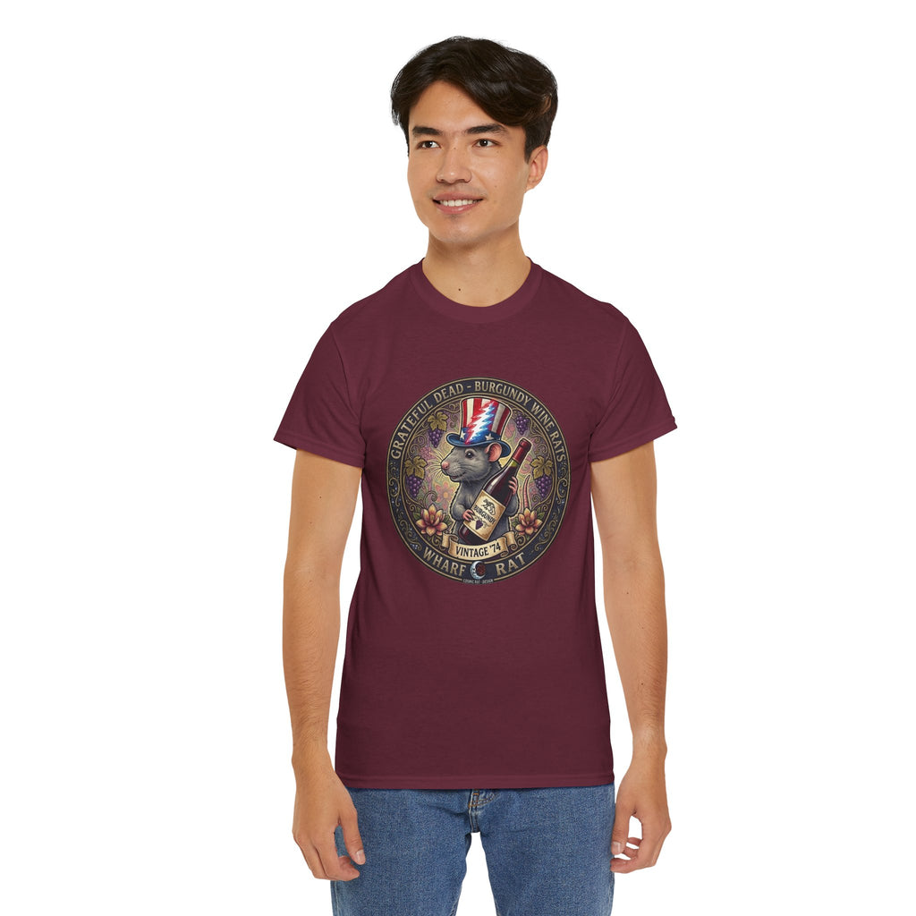 Wharf Rat Graphic Tee | Vintage Americana rat with top hat and bottle