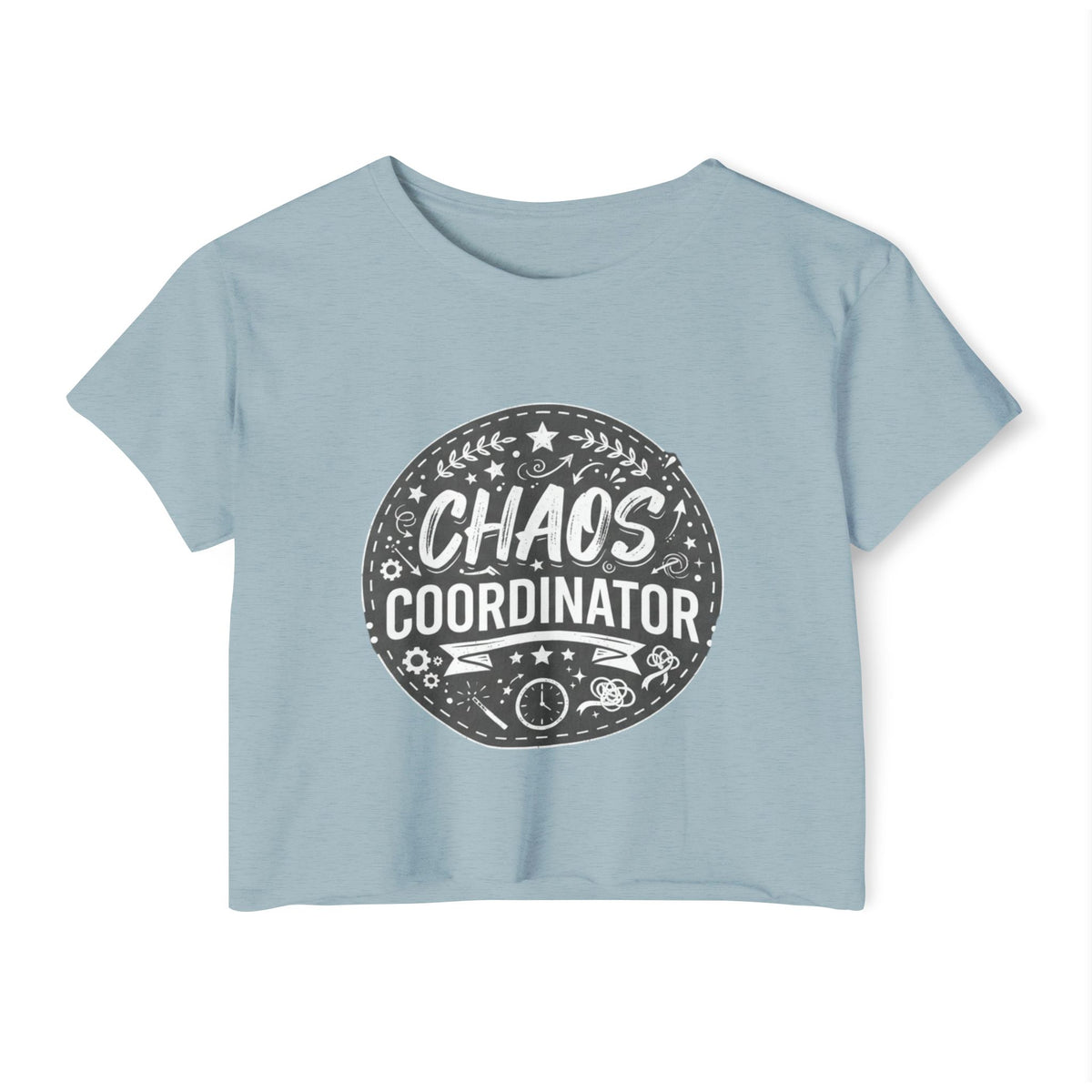 Chaos Coordinator Crop Top | Festival boho graphic tee, music festival style