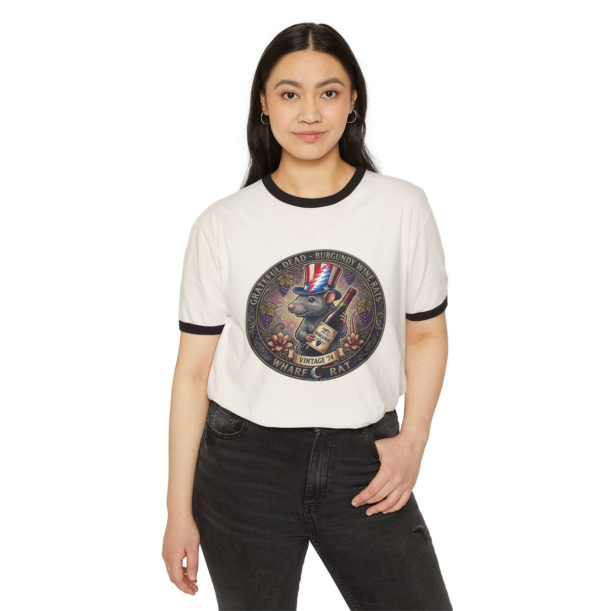 What’s Rat Deadhead Emblem Ringer T-Shirt