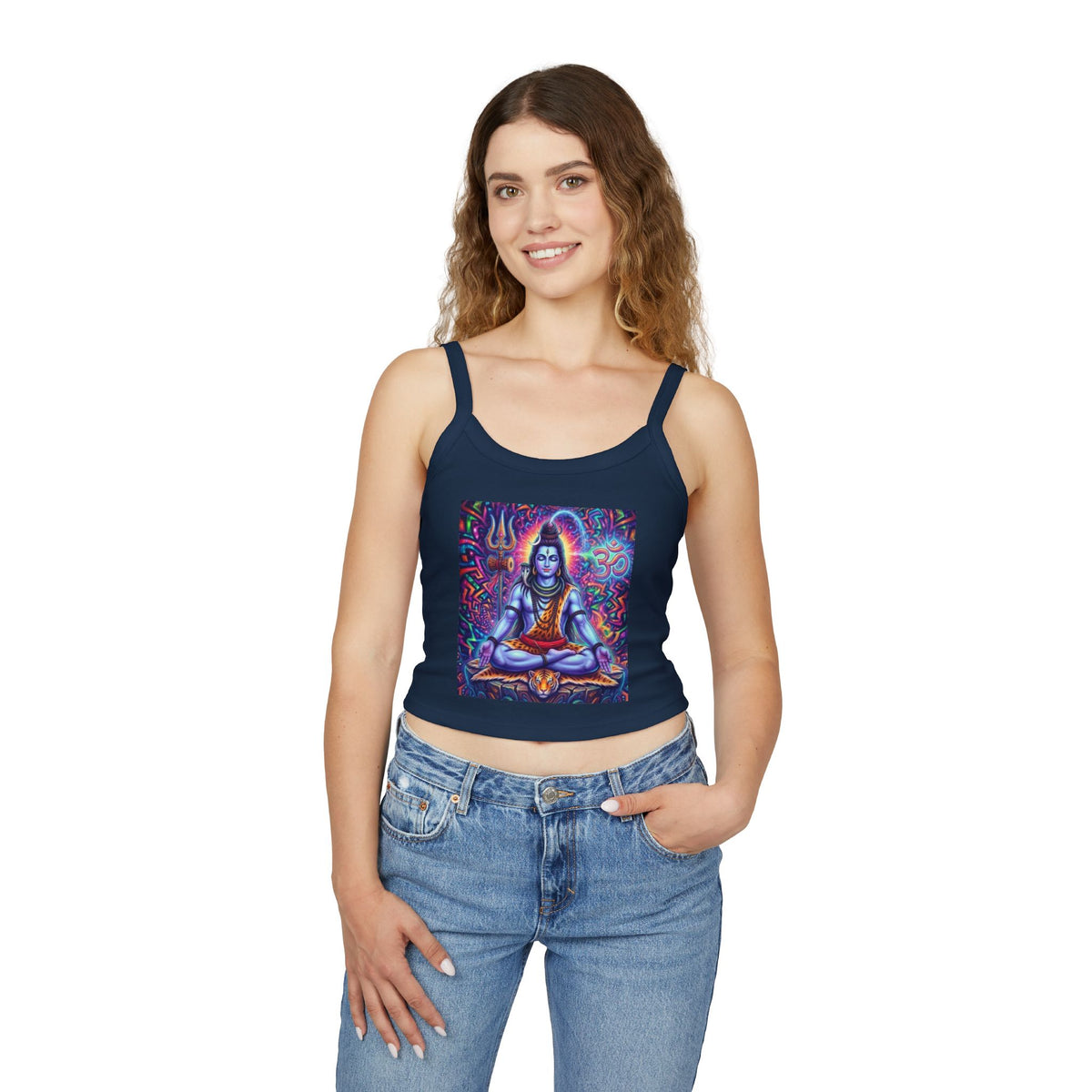 Shiva Meditation Artwork Tank Top | Hindu Deity Yoga Graphic