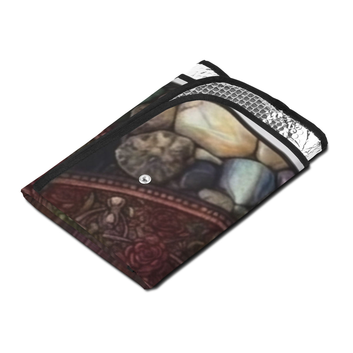 Steal Your Face Skull Mandala Car Sun Shade | Windshield Sunshade, gift for a deadhead, grateful dead inspired