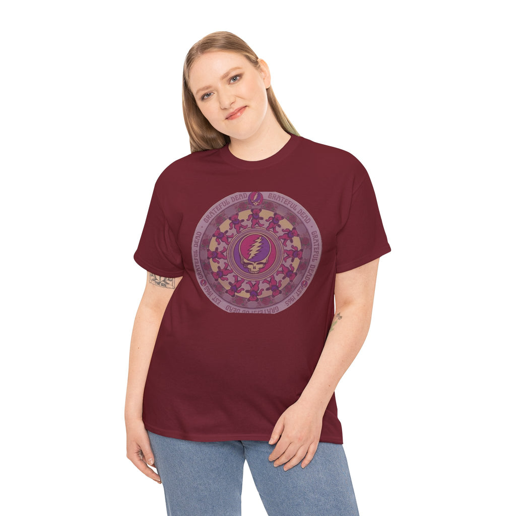 Grateful Dead Steal Your Face Mandala Tee | Psychedelic Band Shirt