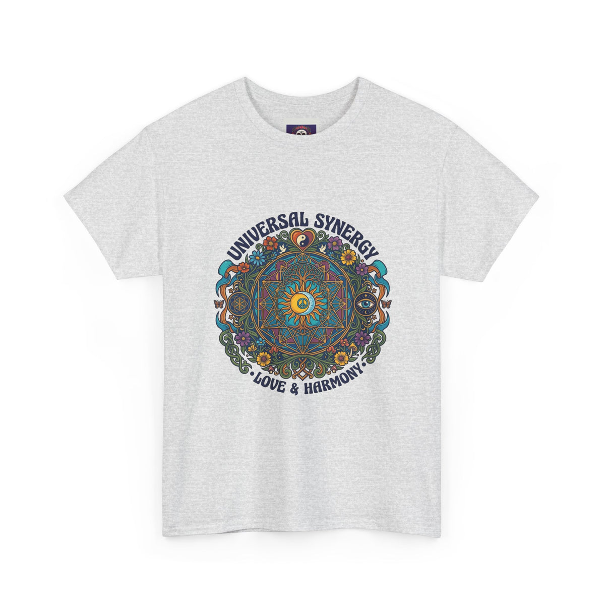 Universal Synergy Mandala T-Shirt | Love & Harmony Graphic Tee