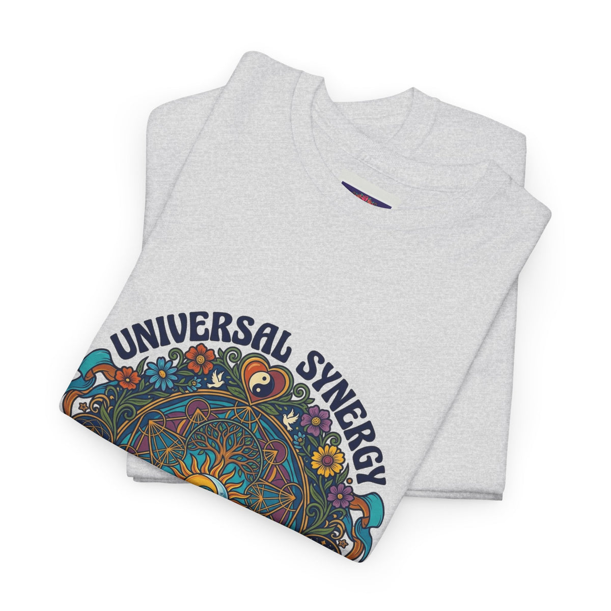 Universal Synergy Mandala T-Shirt | Love & Harmony Graphic Tee