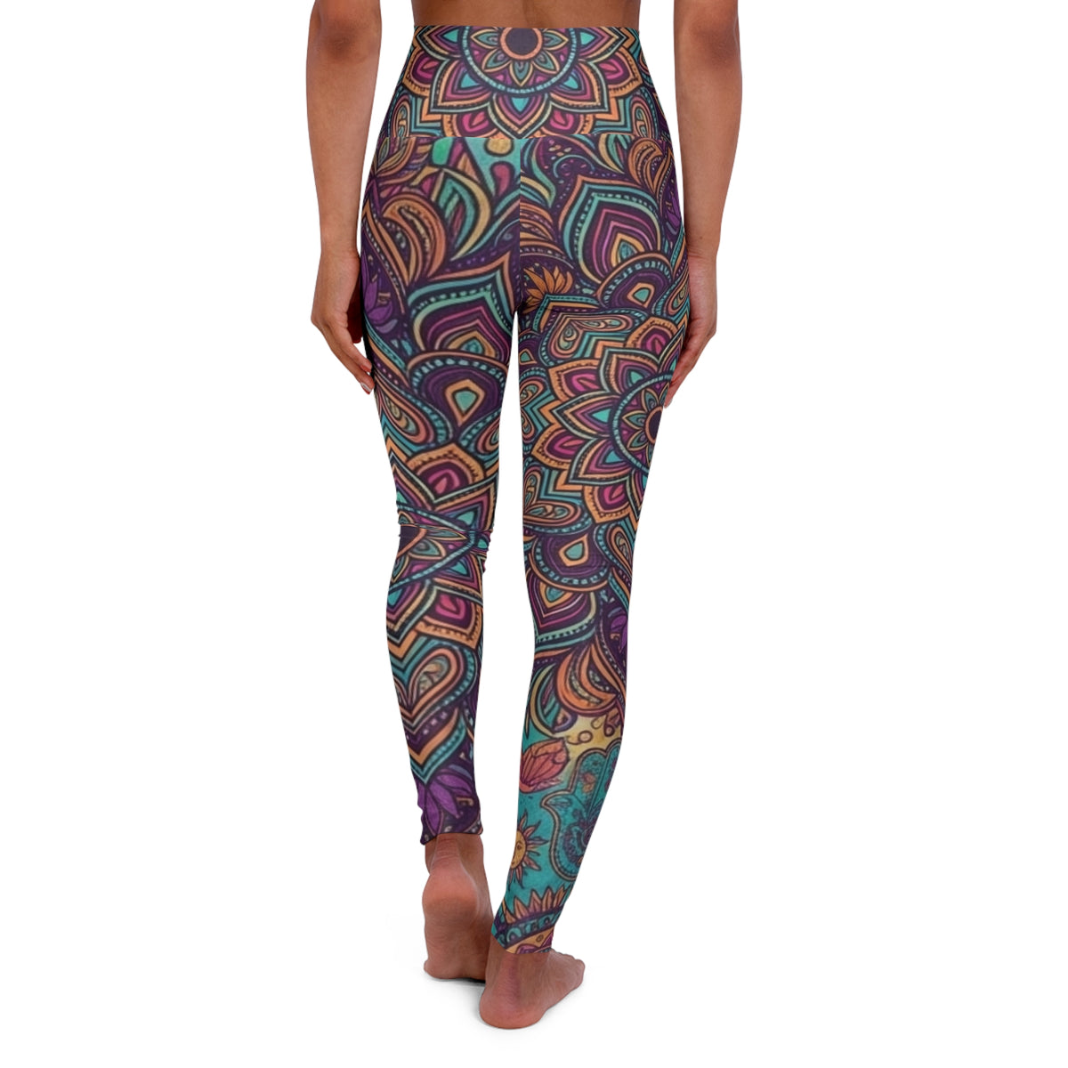 Colorful Mandala Paisley Pattern Leggings