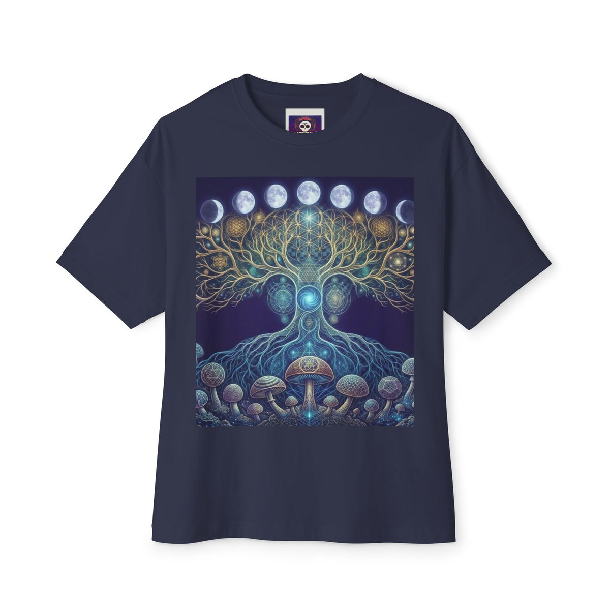 Psychedelic Tree of Life Tee | Moon Phases, Mystic Mushrooms