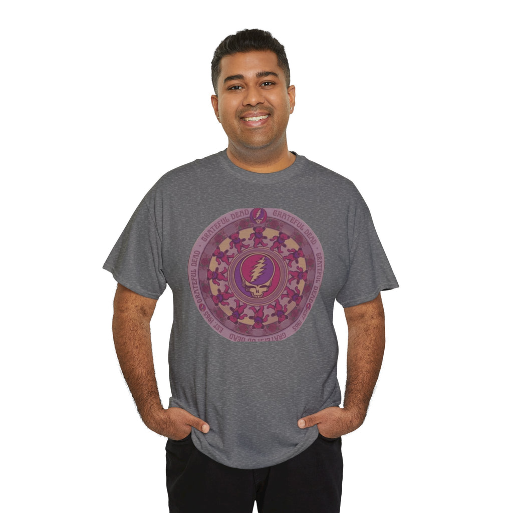 Grateful Dead Steal Your Face Mandala Tee | Psychedelic Band Shirt